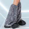 Womens Leather Long Leg Socks Leg Warmers Harajuku Boot Socks Winter Ankle Heap Socks Sequins Leg Warmers Gifts