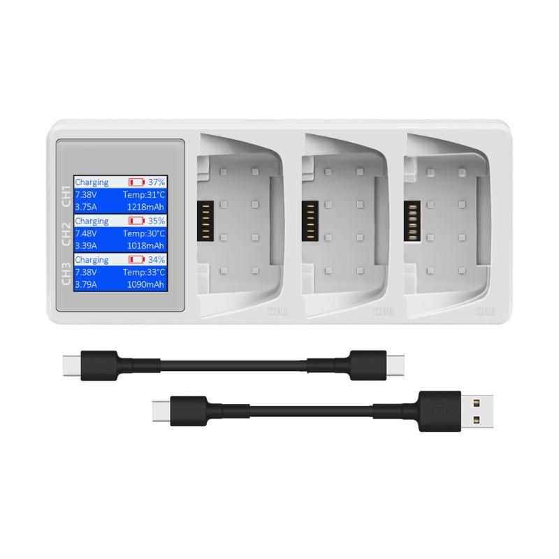 

Charging Station With LCD Screen Fast 3 Way Charging Energy Box Function Digital Display Battery Charging Station for Flip 1