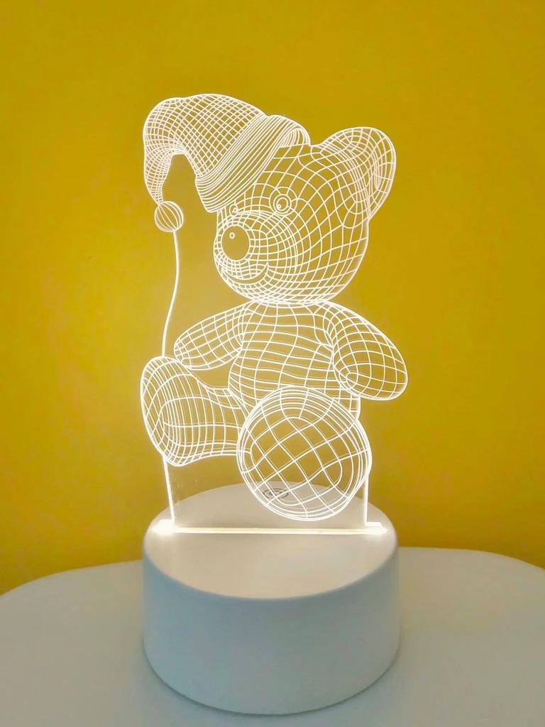 3D Lampe Acryl USB LED Nachtlichter Neonschild Lampe Weihnachten Weihnachtsdekorationen für Zuhause Schlafzimmer Geburtstag Dekor Hochzeitsgeschenke