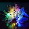 Solar fiber butterfly light string LED outdoor waterproof rainbow light garden courtyard decoration light