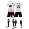Men's Breathable Soccer Jersey Set with Shorts and Socks Quick-Dry Sports Uniform for Training and Matches