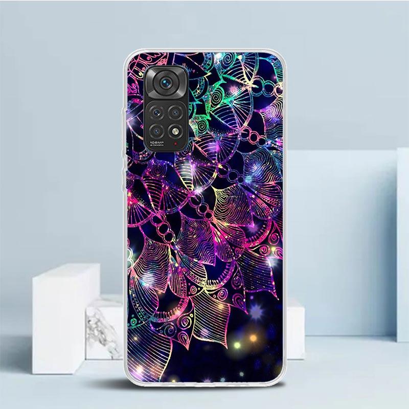 Mandala Sunflower Mandala Phone Case For Xiaomi Redmi Note 15 14 14S 13 12S 12 Pro Plus 11S 11 11T 11E 10S 10 + Soft TPU Back Co