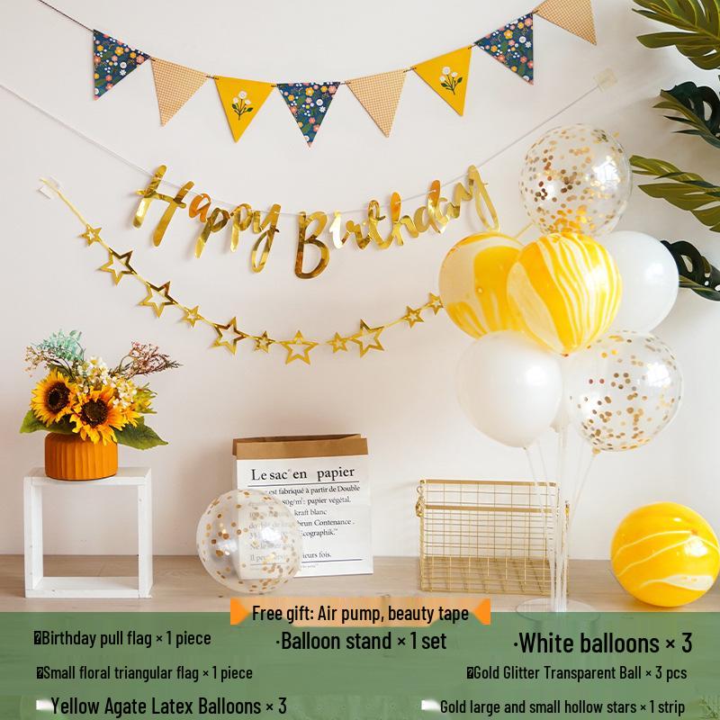 1st Birthday Party Decorations for Boys & Girls - Balloon Props & Backdrop
