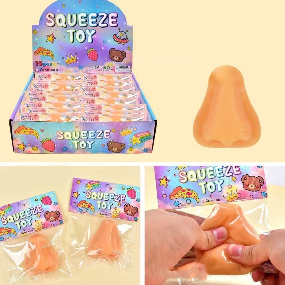 Solid Simulated Nose Pinching Toy Simulation TPR Squeezing Toy  Children Birthday Gift