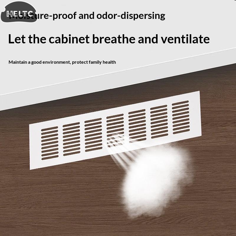1Pcs Household Air Vent Grille Wall Ventilation Cover Wardrobe Parts 50/60/80mm*150-500mm Aluminum For Cupboard DIY Accessories