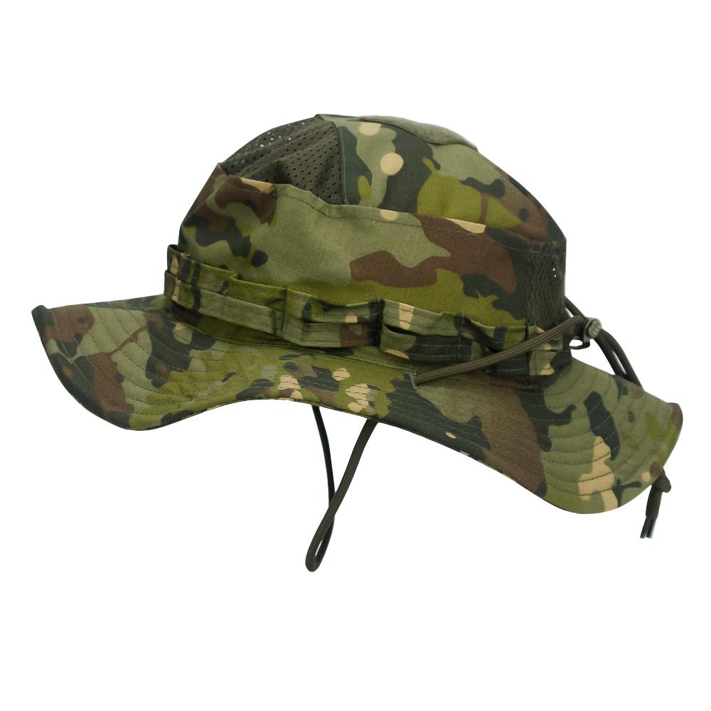 1 stuks/3 stuks Camo Boonie Hoed Zonbescherming Ademende Bucket Hoed Heren Buiten Wandelen Jagen Vissen Winddichte Vissershoed