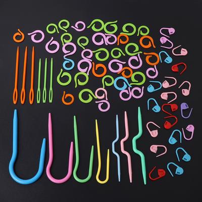 13/20/53-teiliges hochwertiges Kunststoff-Häkelnadel-Set für Strickgarn, Webart, Stricknadel-Clip, Marker-Werkzeug-Set
