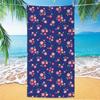 Asciugamano da Spiaggia Fiori Stile Ins, Stampa Digitale Sottile Asciugatura Rapida Anti-Sabbia Microfibra Leggero per Nuoto Yoga Viaggio Palestra Regalo