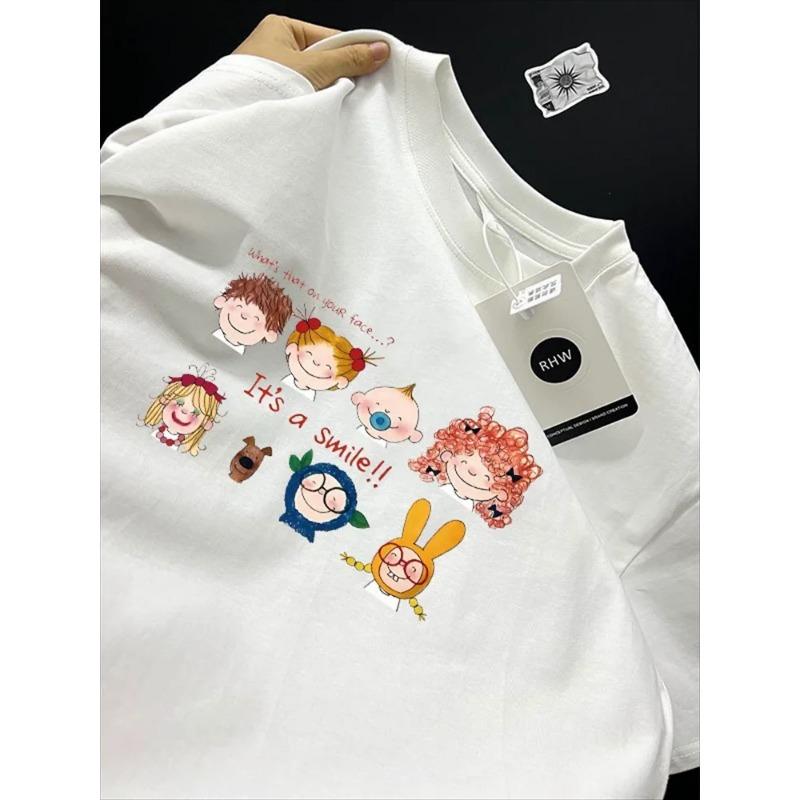 Sommer Lockeres Damen T-Shirt Hohe Qualität O-Ausschnitt Buchstabenmuster Kurzarm Damen Businesskleidung Kurzarm T-Shirt CCXX196