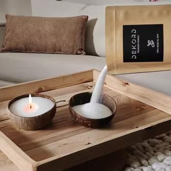 Sand Wax Pearled Candle Customer Logo Plant Based Candles Wax Sand for Wedding Decoration