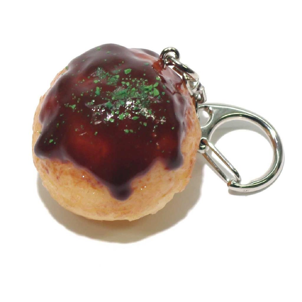 Food Replica Keychain Takoyaki That Looks Like You Could Eat It 017TK -