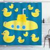 Koi Fish Print Shower Curtain Waves Oil Painting Landscape Bath Screen Waterproof Fabric Background Wall Decor Cloth Curtains
