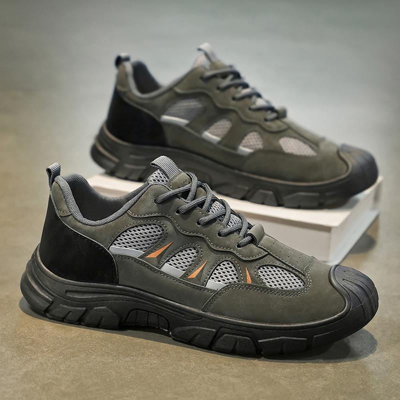 

Мужская походная обувь для активного отдыха, амортизирующая нескользящая спортивная обувь, модные кроссовки для ходьбы, легкие дышащие кроссовки для скалолазания 39