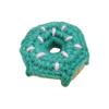Pletený přívěsek na klíče Donut Ručně háčkovaný tvar donutu Přívěsek na tašku Roztomilý přívěsek na klíče