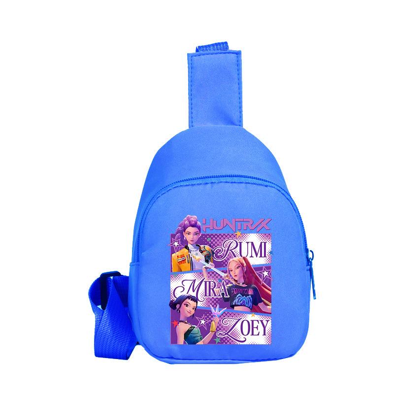 Children'S Breast Bag Animation Cartoon Peripheral Printing Casual Shoulder Bag Going Out Portable Messenger Bag