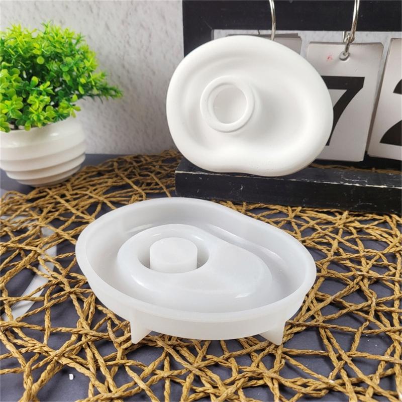 Mehrzweck Stabiles Silikon Mehrfach-Kerzenhalter Form Set Tragbar für Resin Gips Bastelbedarf Sortierte Größen