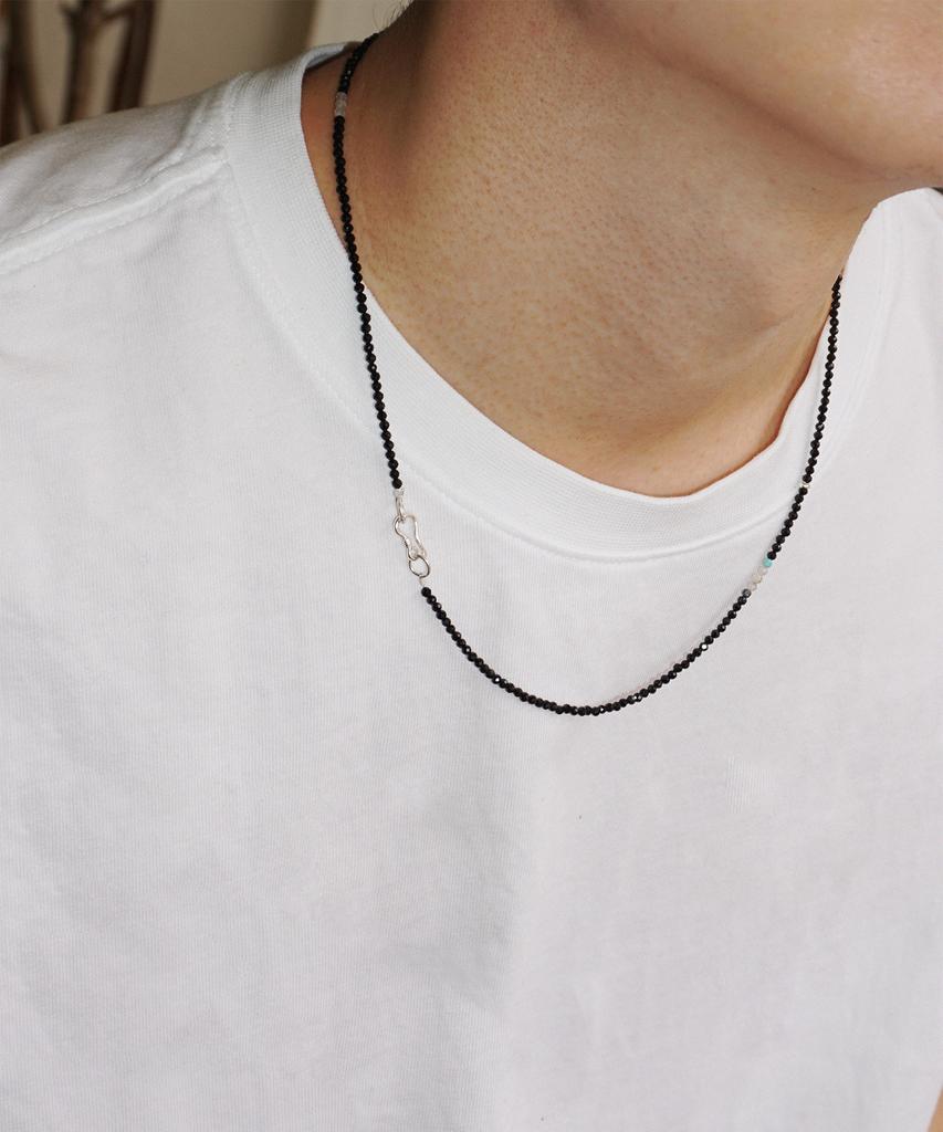 Ourpierre Glitter Necklace Black (M)