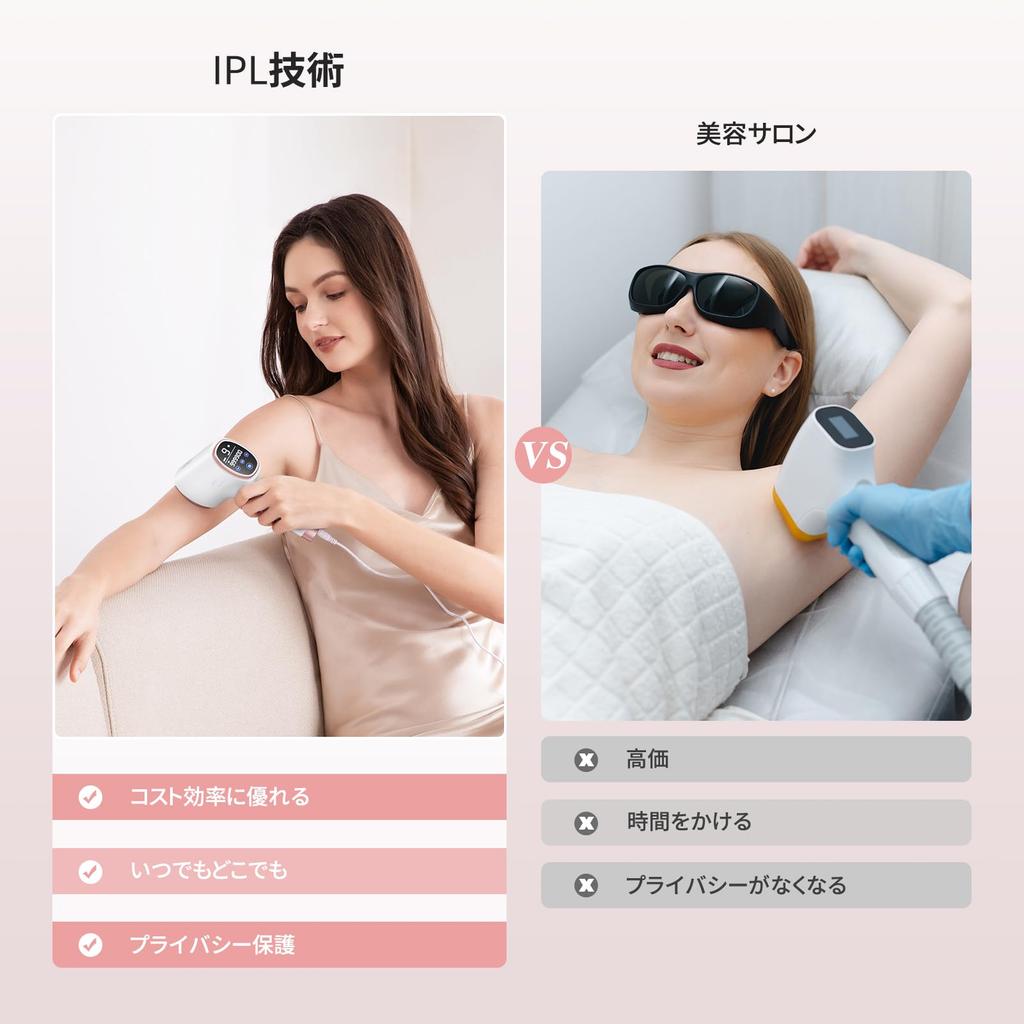 YUDOFICAL Hair Removal Cold Sensation Hair Removal Grade IPL Photo Compatible with and Cold Sensing Hair Removal Cooling Cool 9 Levels High