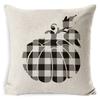 New Thanksgiving Pumpkin Plaid Pillow Cover Holiday Home Decoration Cushion Cushion Cover Home