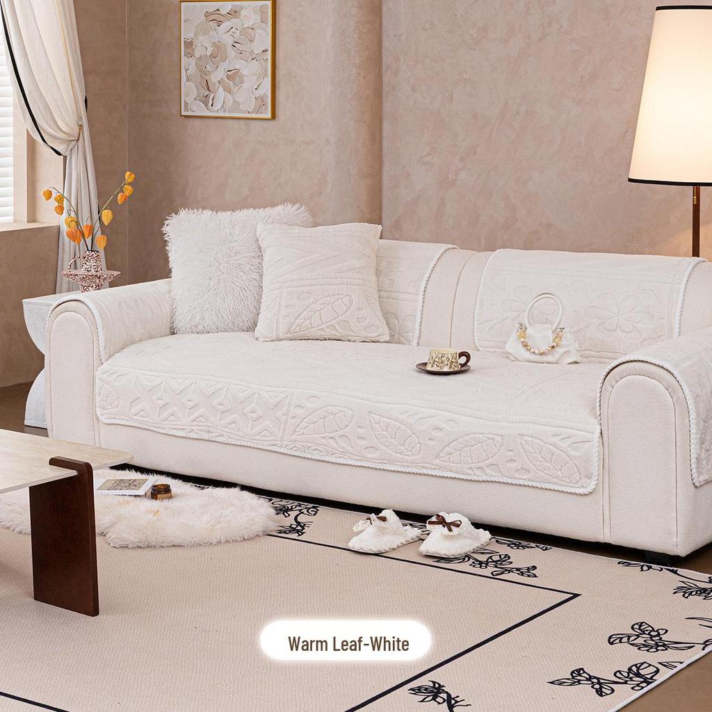 Cross-Border Autumn/Winter Soft Velvet Sofa Cushion - High-End, Non-Slip, Machine Washable Sofa Towel Cover