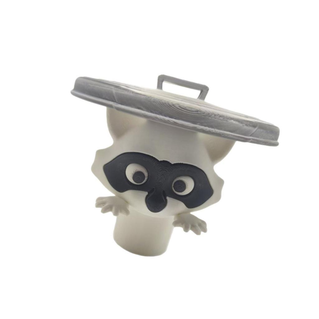 Whimsical Raccoons Bathroom Accessory Multifunctional Tissue Paper Shelf Space Saving Home Decors Solution