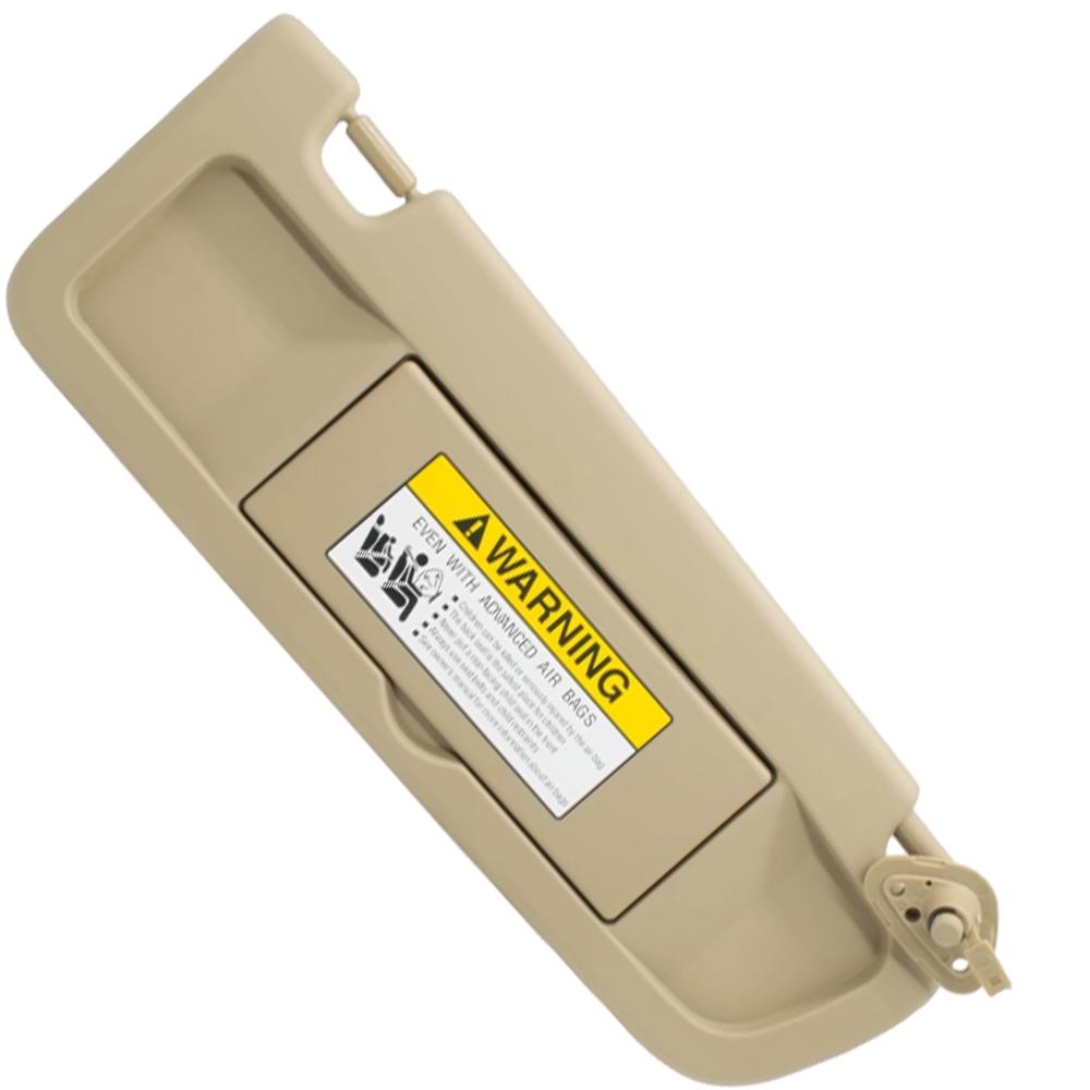 Car Sun Visor with Mirror Beige/Gray for Honda Civic 2006 2007 2008 2009 2010 2011 83280-SNA-A01ZA Left Hand Drive