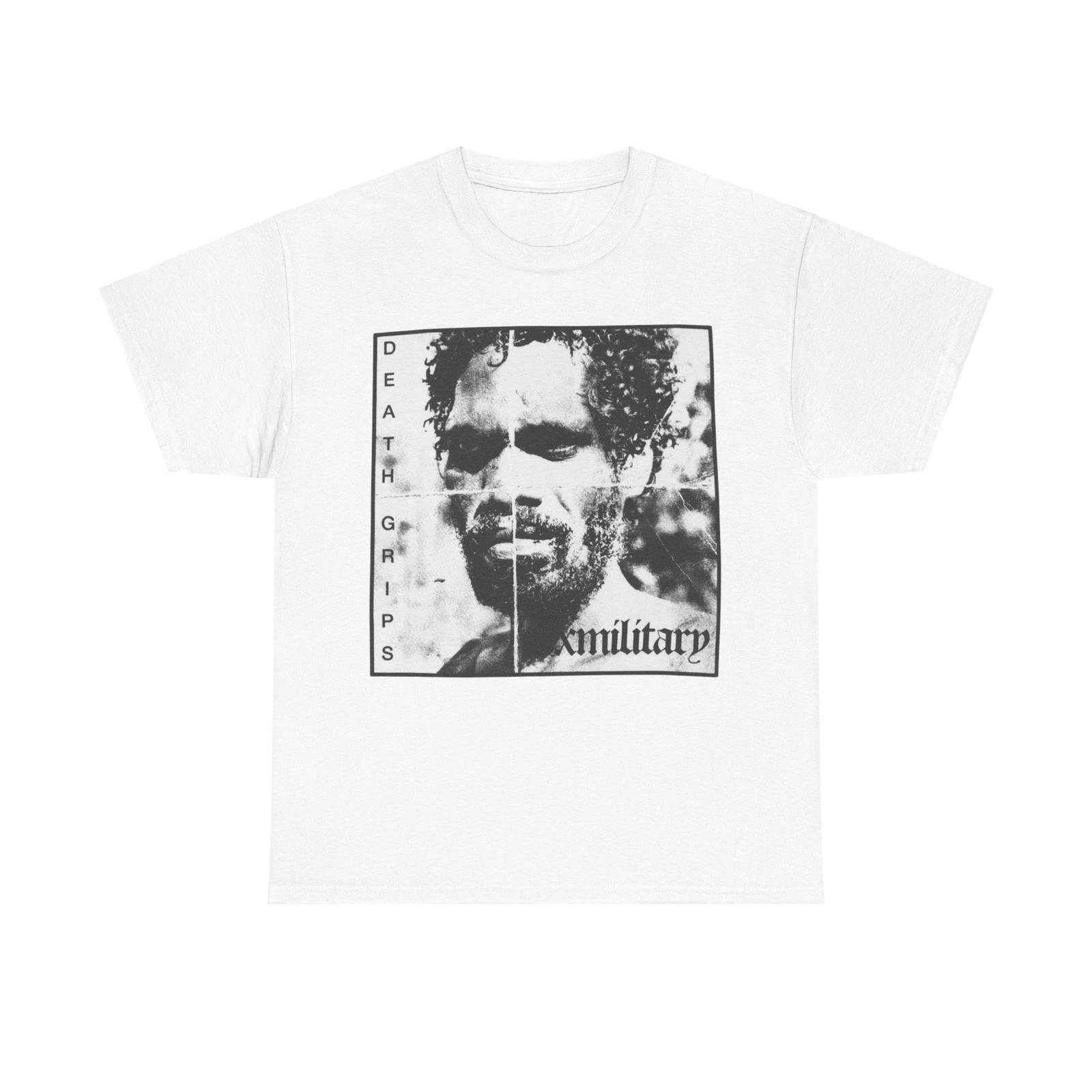 Death Grips Exmilitary Classic Tee Album Tour Merch T-Shirt - White All Sizes XS