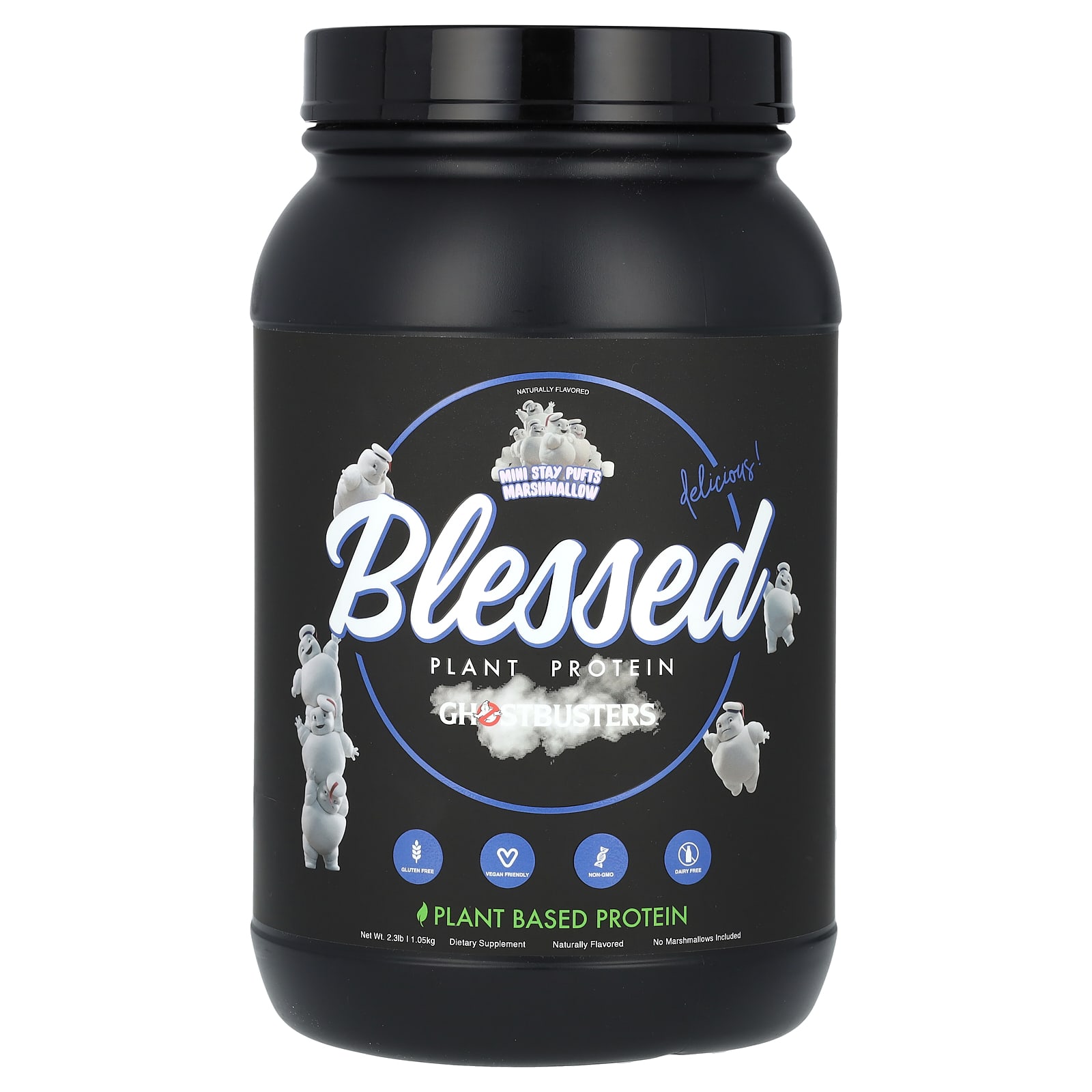 

Blessed, Plant Protein, Ghostbusters, Mini Stay Puff Marshmallow, 1.05 kg (2.3 lbs)