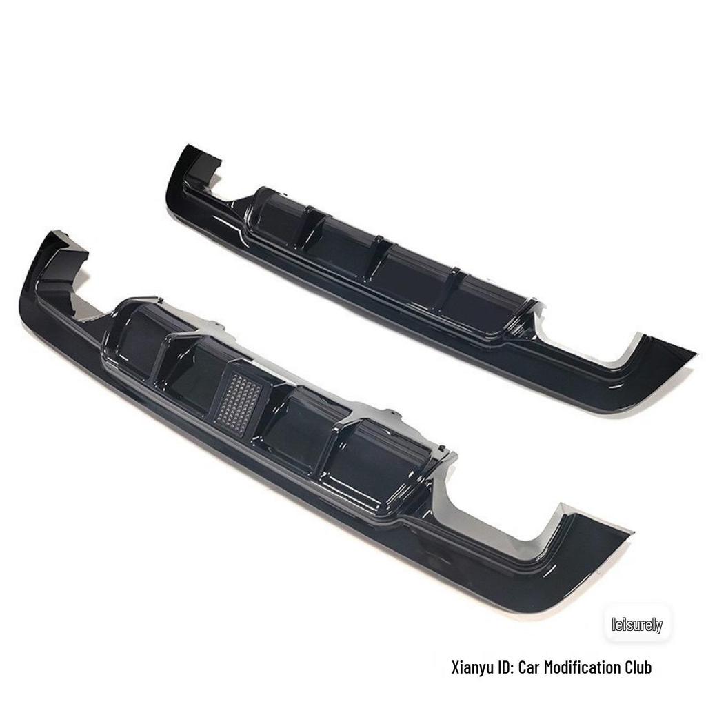 BMW 5 Series E60 Rear Lip Diffuser with Lights (2005-2009) - MP Style Carbon Fiber Body Kit
