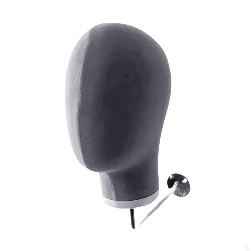 Wall Mount Mannequin Head 21inch Wig Holder Rack for Cap Salon Headdress Hats