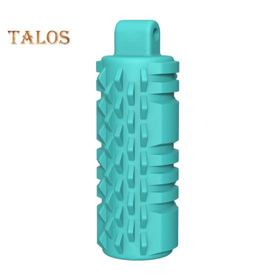 

Силиконовый шипастый роликовый брелок-подвеска с цепочкой из бусин для снятия беспокойства и стресса, концентрации внимания и укачивания циан