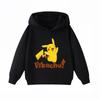 New Arrival Pikachu Print Kids Hoodie, Unisex Boys Girls Clothes, Warm Hooded Sweatshirt for Autumn Winter