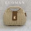 Trendy Summer Straw Woven Crossbody Beach Bag - Stylish Handbag for Women