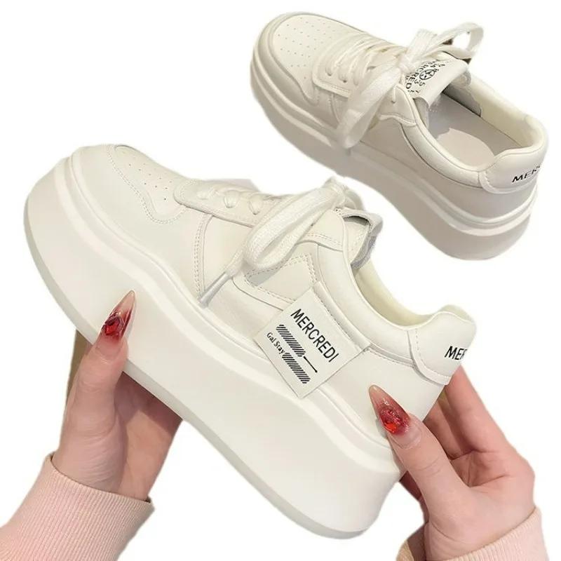 New Designer Platform Sneakers Women Chunky White Slip On Vulcanized Shoes Casual Walking Tennis Shoes