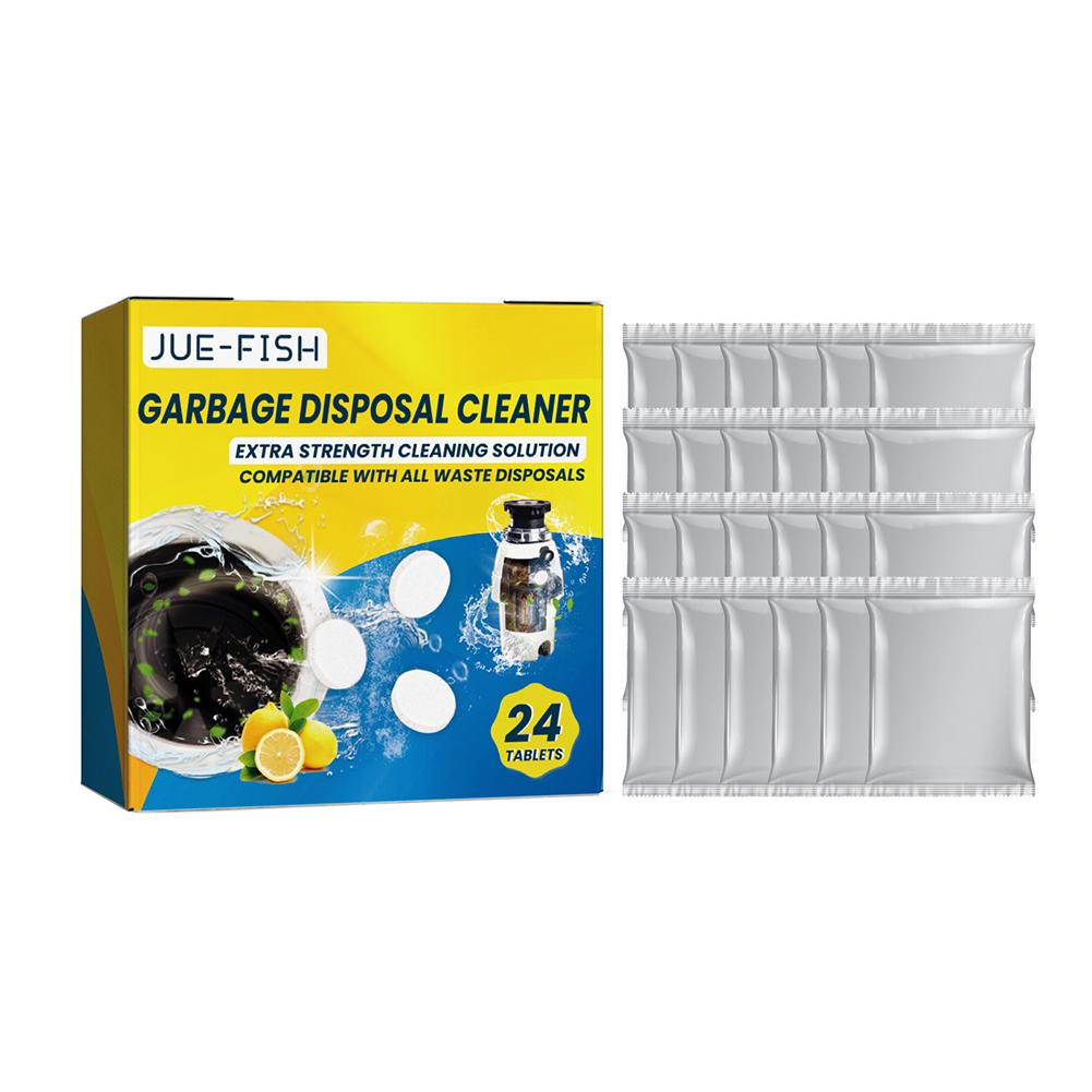 24pcs Sink Disposal Cleaner Extra-Strength Powerful Sink Cleaning Tablets Fresh Scent Removing Kitchen Utensils
