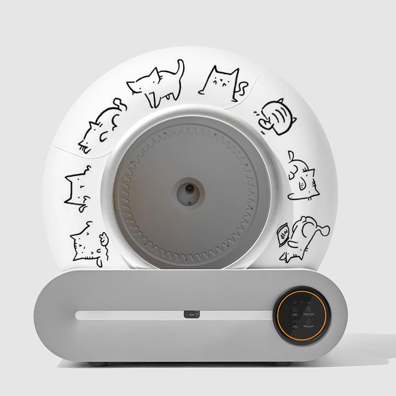 Цельный Также Поддерживает Кастомизацию Автоматический Кошачий Туалет Самоочищающийся Кошачий Туалет Управление Приложением Интеллектуальная Очистка 48 52 51cm