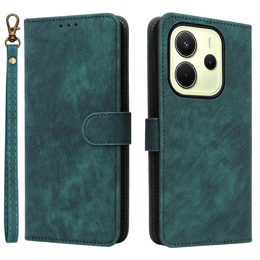 Pro Xiaomi Redmi Note 14 4G (163,25x76,55x8,16mm) Pouzdro Peněženka Blokování RFID PU Kůže Kryt Stojánek pro sledování