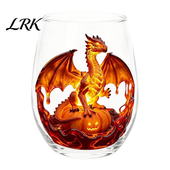 Küstendesign Tumbler Handgefertigter Glasbecher, Einzigartiger Aufdruck mit Meerestier-Motiv für Eiskaffee Cocktails Bar Tumbler, Dekorative Glasware Nautisch