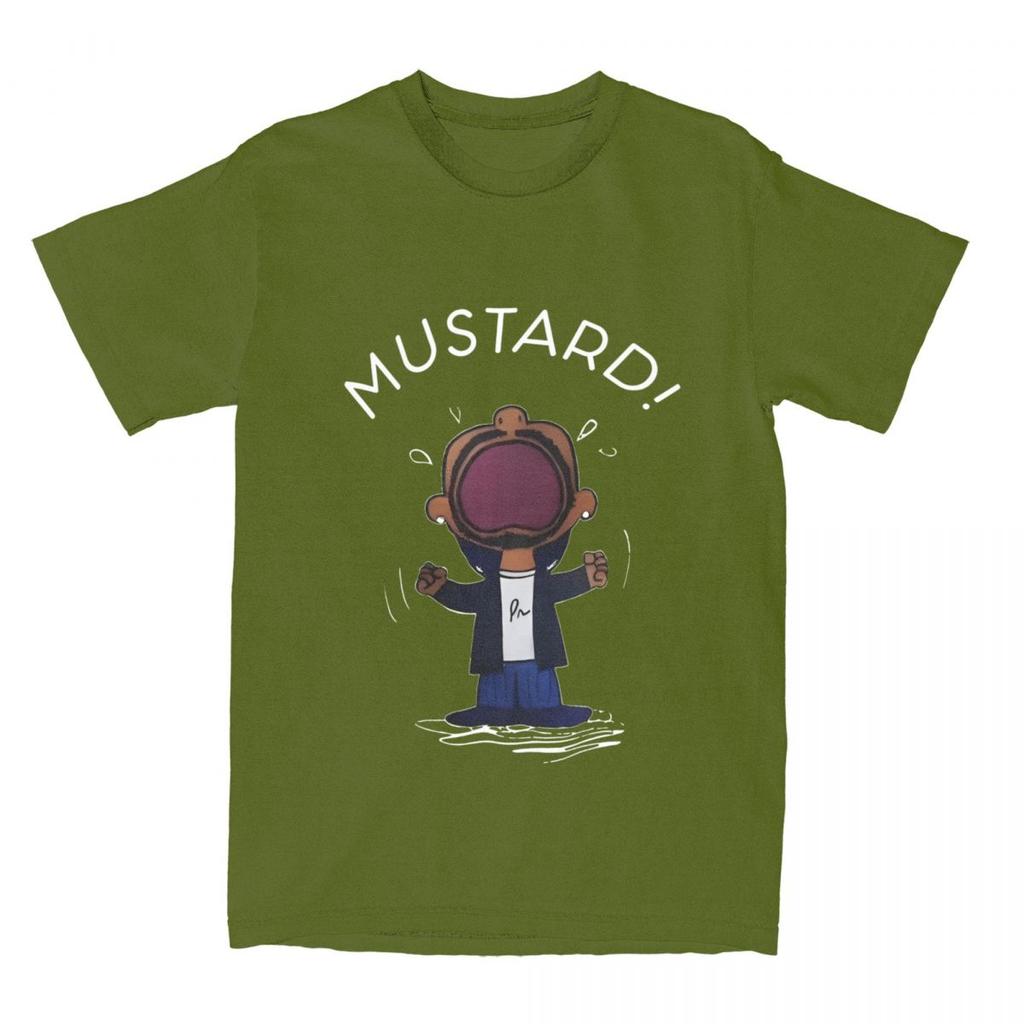 Kendrick Lamar T-Shirt Couple Mustard Meme Y2K Basic Cotton T-Shirts Summer O-Neck Hip Hop Tees Casual Oversized Clothing