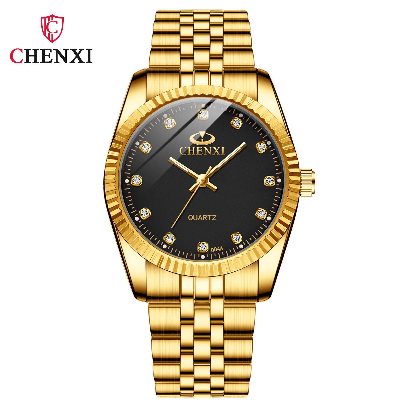 Men S Women S Watch Waterproof Alloy Watch Luminous Watch Women S Men S Gold Couple Watch