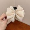 Korean Style High-End Flower Claw Hair Clip for Women's Updo - Sweet and Gentle French Shark Clip
