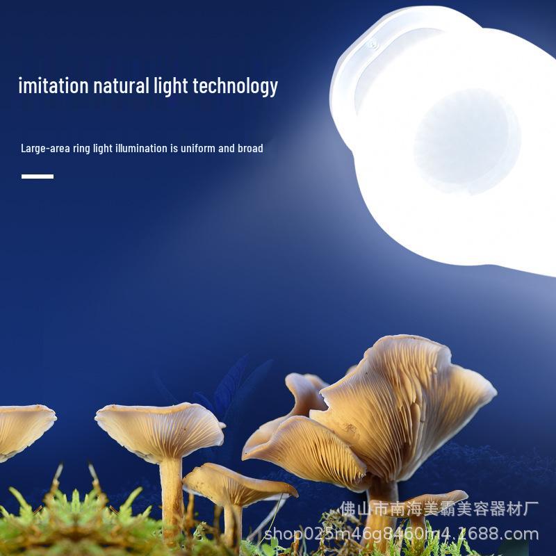 Beauty LED Cold Light Strip Magnifying Glass Floor Lamp for Eyebrow Tattooing, Manicure, Eyelash Extensions, and Embroidery