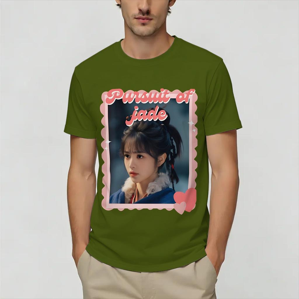 Pursuit of Jade Zhu Yu TShirt Summer 100 Cotton T Shirts For Unisex Harajuku Design Tee Shirt Short Sleeve Y2K Fun Tops