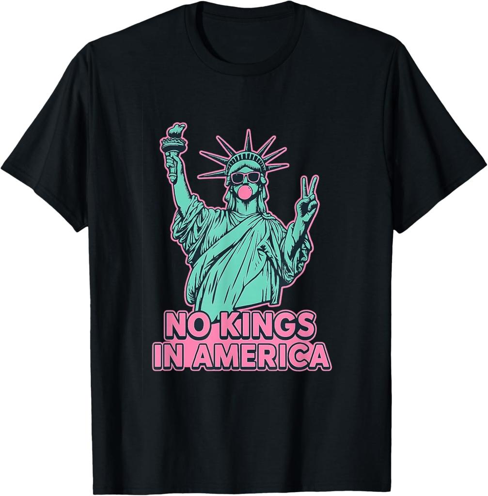 No Kings In America Statue Liberty Usa Design Unisex TShirt