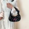 Neue Sommer-Mode Trendige Halbmond-Achseltasche für Damen Wolkenplissierte Tasche Textur Koreanischer Stil Umhängetasche