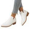Plus-size Shoes, Thick-heeled Ankle Boots, Women's Pointed-toe Thick-heeled Ankle Boots, Women's Boots