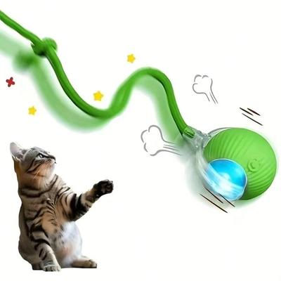 Toy Interactive Rolling Dog Ball, Interactive Dog Smart Ball Toy, 360°Smart Automatic Rotating Rolling Ball for Dogs & Cats