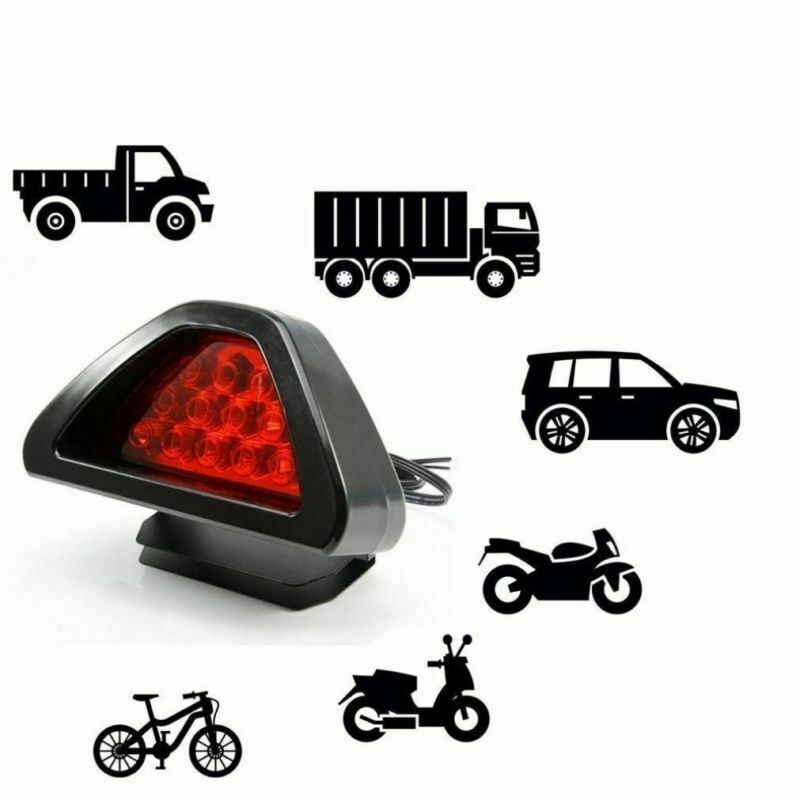 F1 Style 12 LED High Power Autos 3rd Third Red Rear Tail Brake Light Stop Lamp