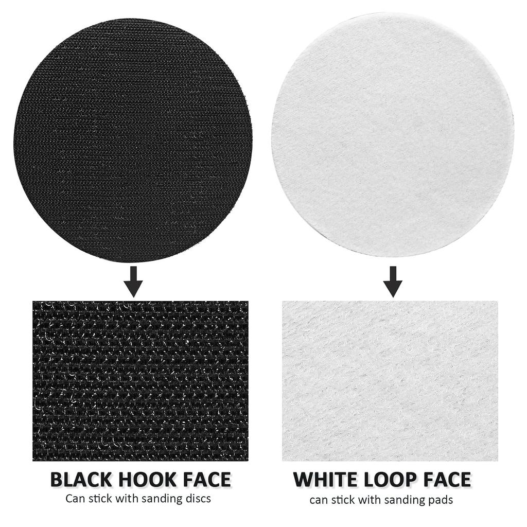 5 Pack 2 Inch Hook and Loop Soft Sponge Cushion Buffer Pad