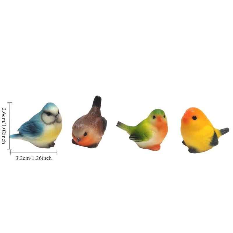 1Pc Outdoor Statues, Robins, Resin Handicrafts, Suitable for Moss Potted Plants/landscaping Small Ornaments/gardening Decoration
